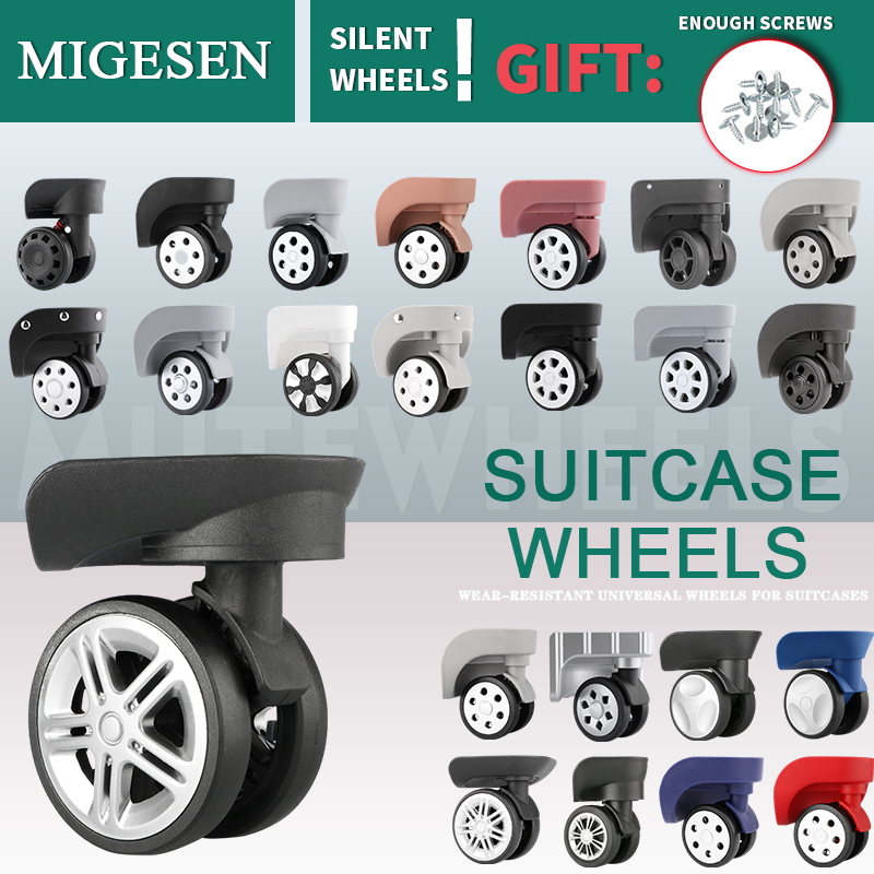 1 pasang pengganti Roda bagasi - Waterproof Suitcase Cover Protector ulasan dan harga