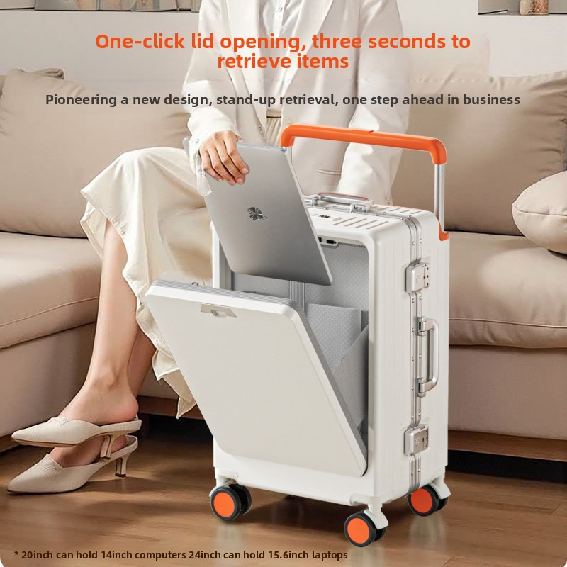 Koper Aluminium 20/24/26 inci - Spinner Wheel Rolling Suitcase 20 Inch ulasan dan harga