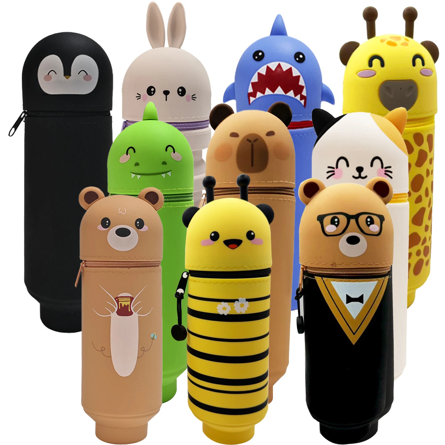 Backpacks - Kotak Pensil Bergambar Hewan yang Lucu,
