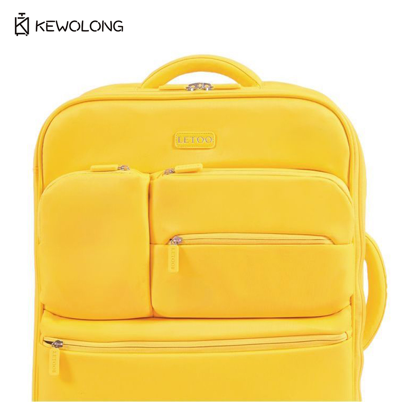 Koper Kain Oxford Ultra Ringan - Spinner Wheel Rolling Suitcase 20 Inch ulasan dan harga