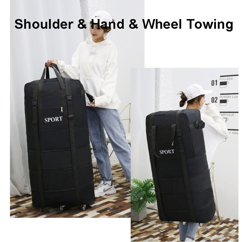 Tas Travel Kapasitas Besar den - Foldable Rolling Luggage Bag ulasan dan harga