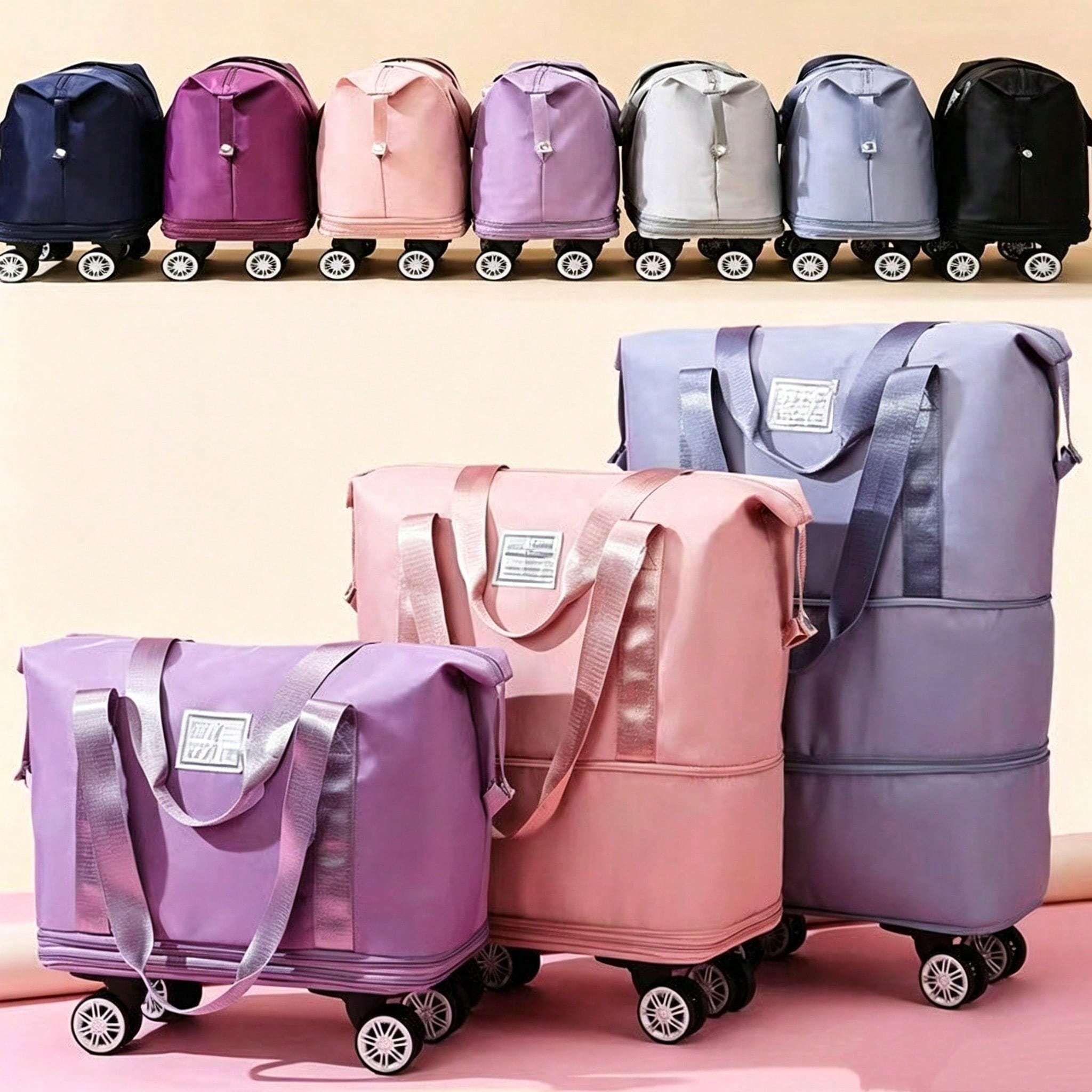 Tas Duffle yang Dapat Diperlua - Foldable Rolling Luggage Bag ulasan dan harga