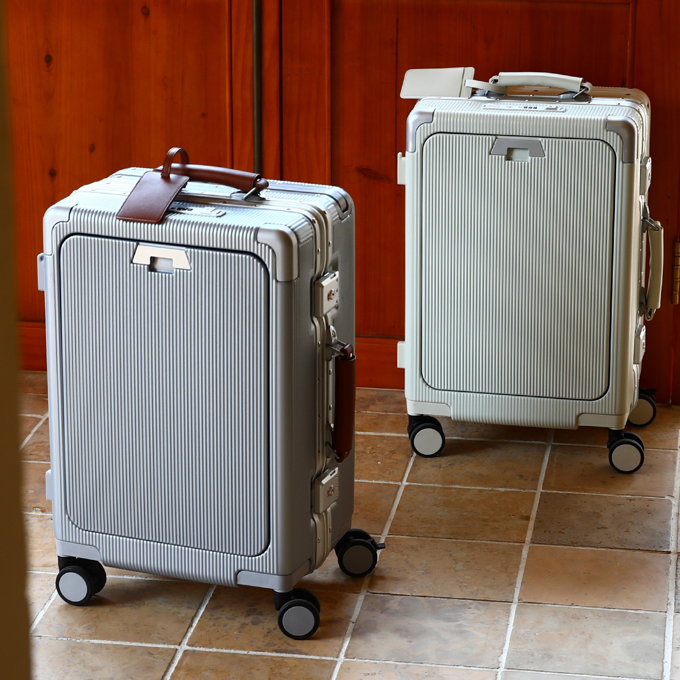 Koper Troli Berkapasitas Besar - Aluminum Frame Carry On Luggage ulasan dan harga