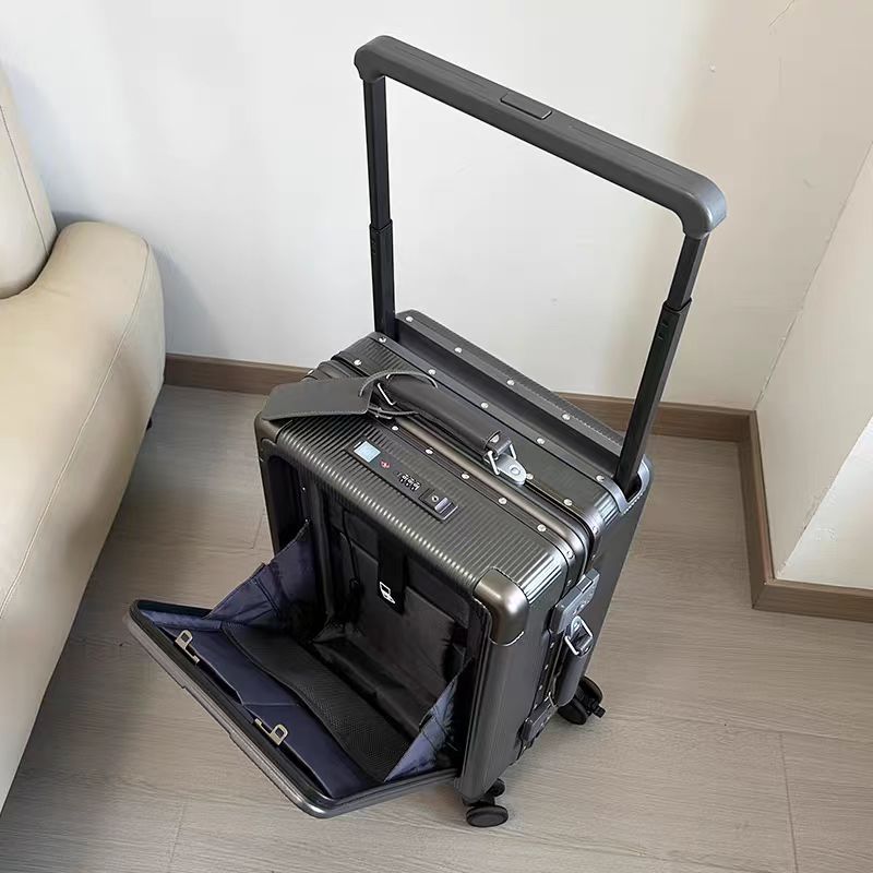Koper Troli Berkapasitas Besar - Aluminum Frame Carry On Luggage ulasan dan harga