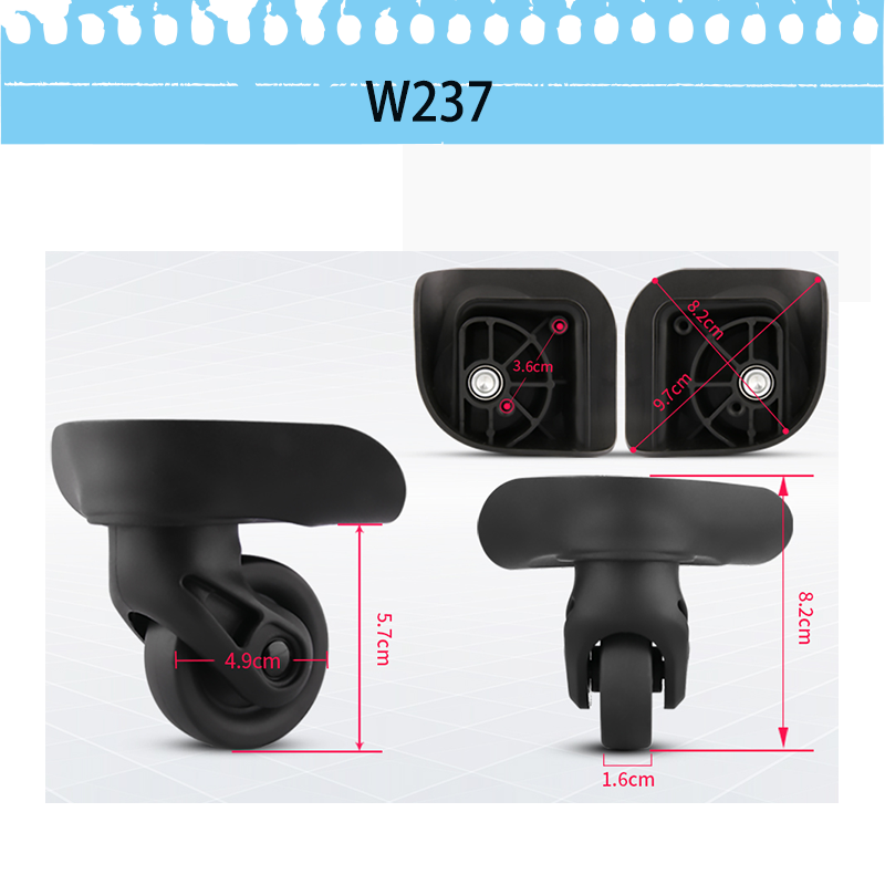 Cocok untuk Koper American Tou - Silent Replacement Luggage Wheels ulasan dan harga