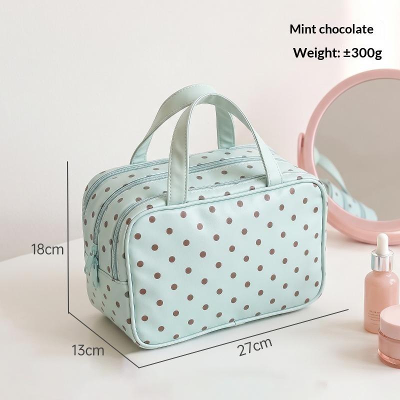 Tas Kosmetik Motif Polkadot, B - Cosmetic Bags ulasan dan harga